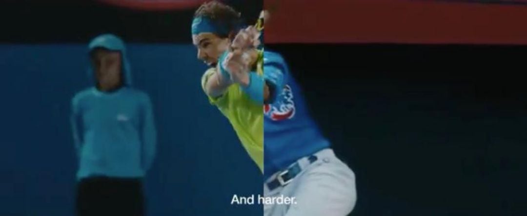 Rafa Nadal en el spot de la marca deportiva 