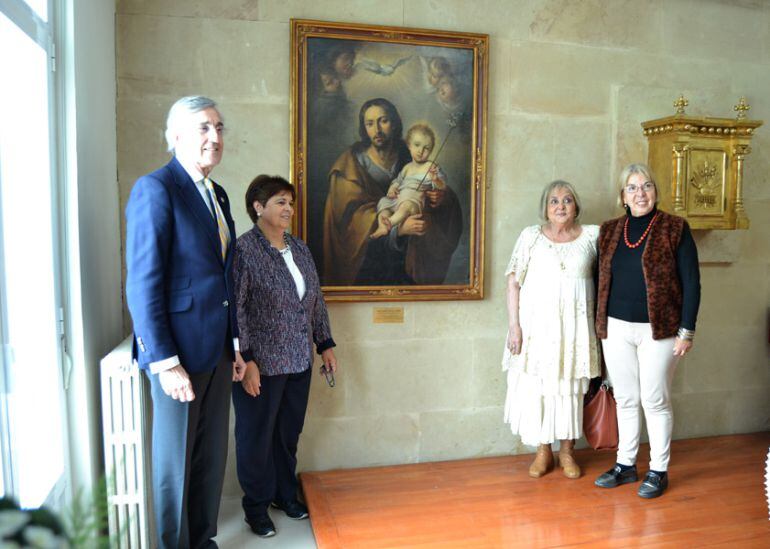 El cuadro se encuentra en una de las capillas del centro universitario