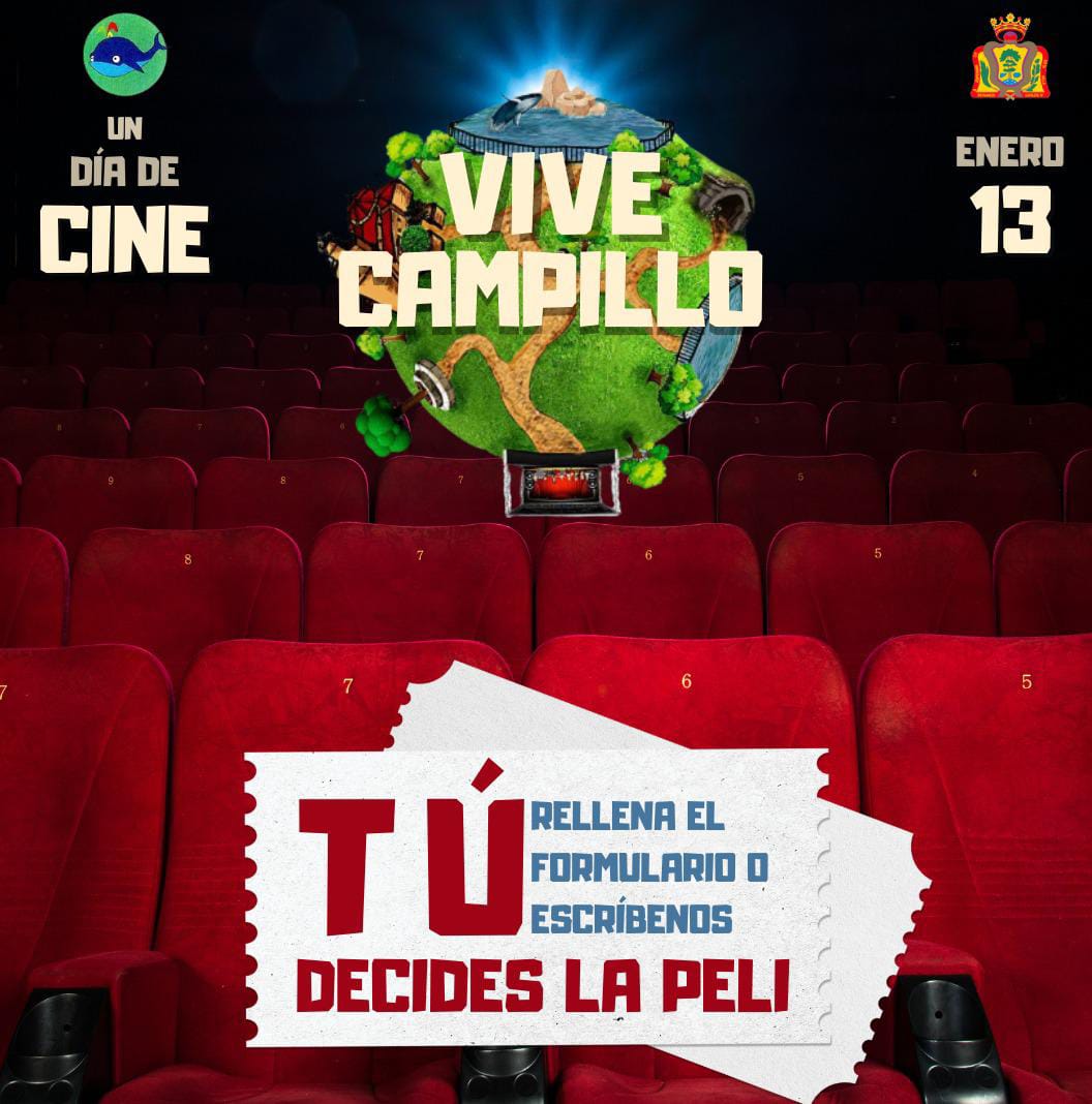 Cartel de la sesión de cine en Campillo este sábado 13 de enero