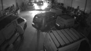 Furgonetas utilizadas por el grupo criminal para la realización de los robos.