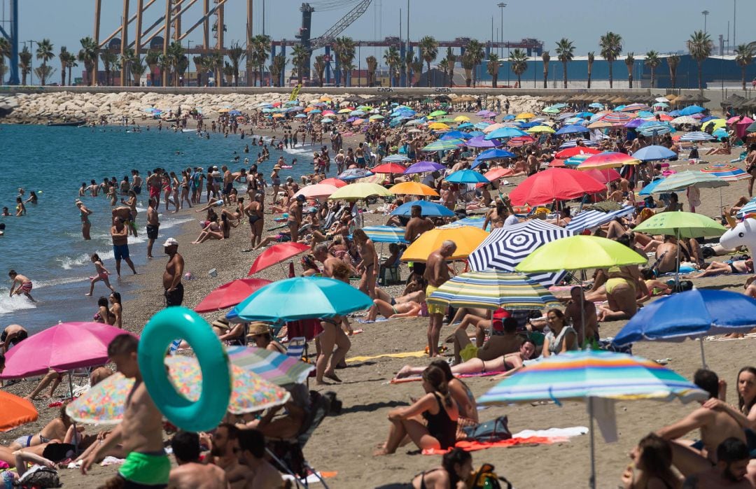 Playa de la Malagueta este fin de semana