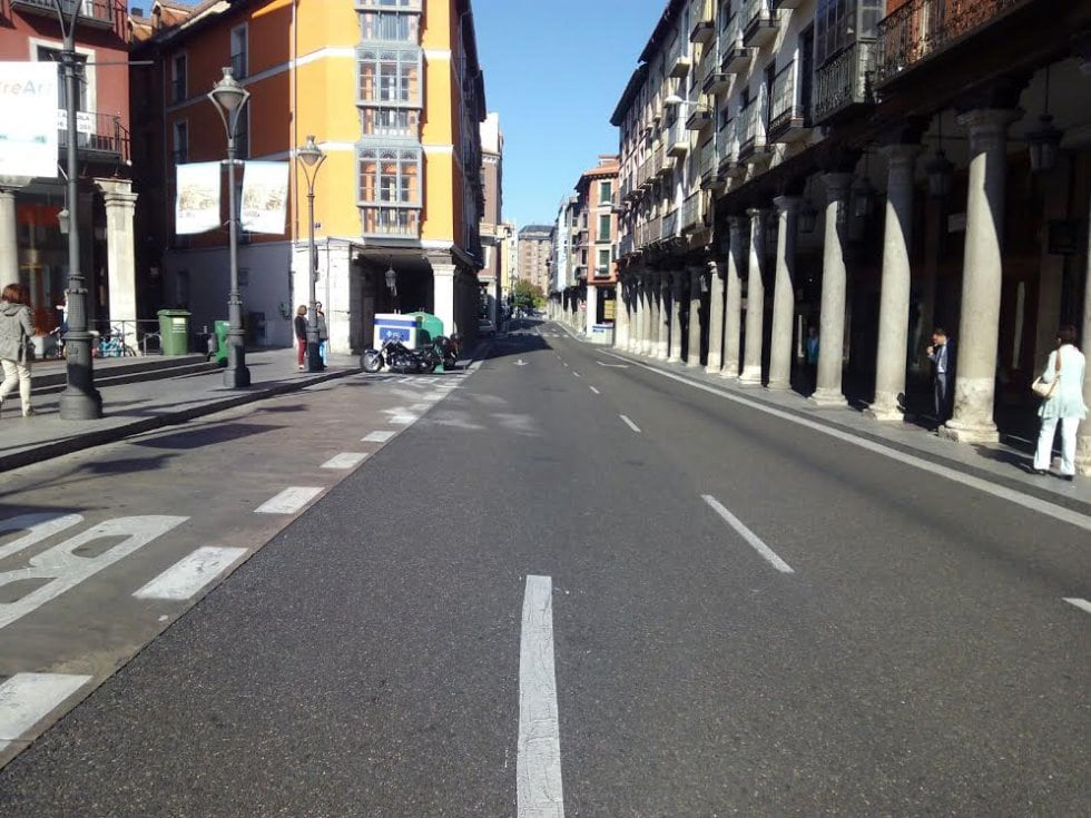 Calle del centro de Valladolid, imagen de archivo