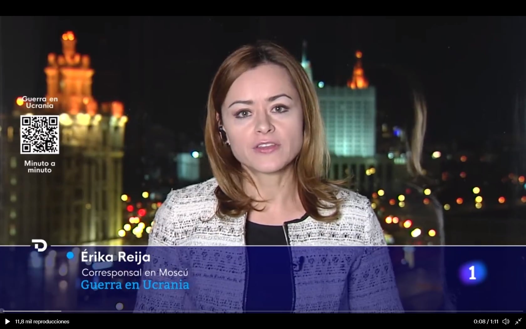 Érika Reija, corresponsal de TVE en Moscú.