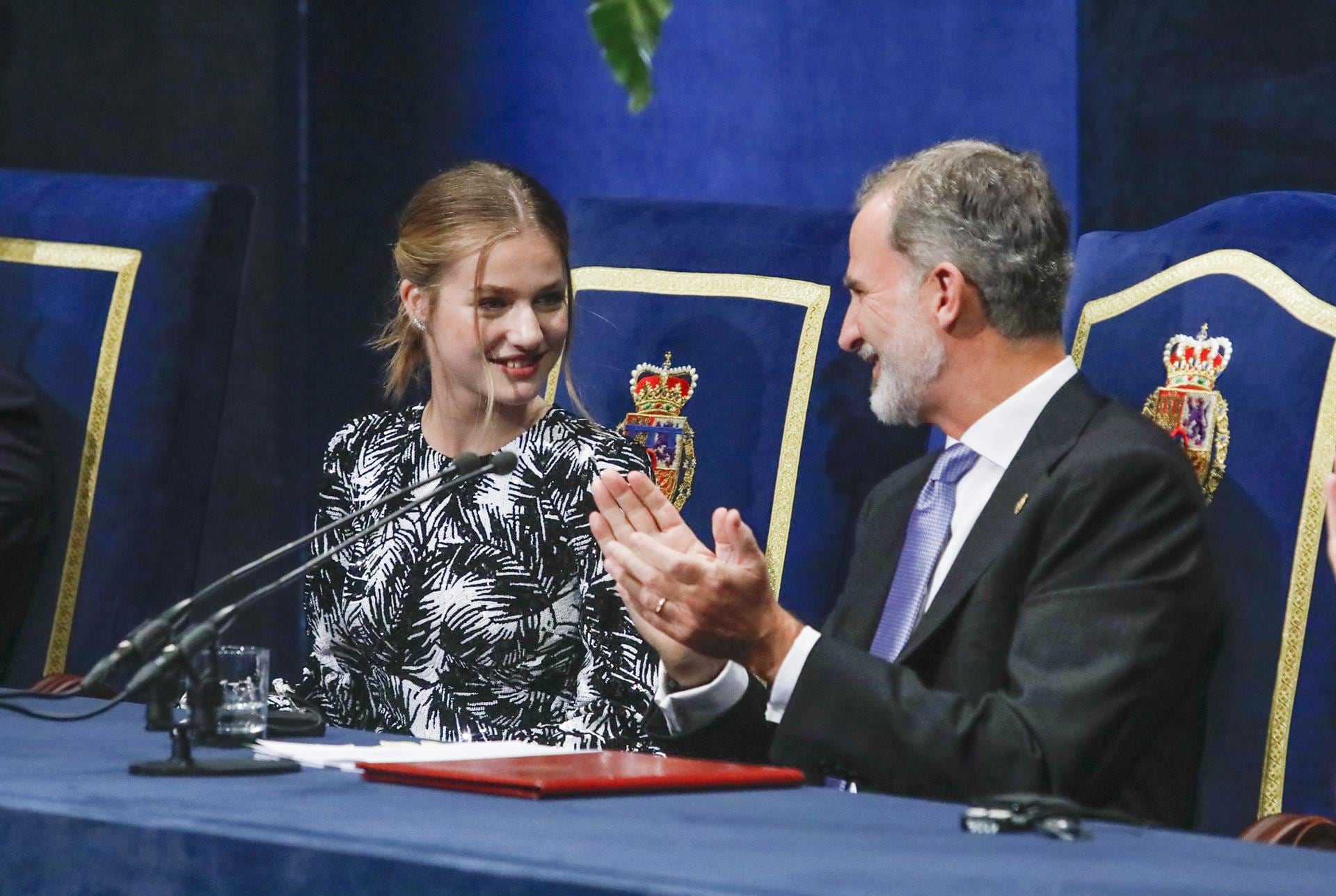 El Rey Felipe VI y la Princesa Leonor