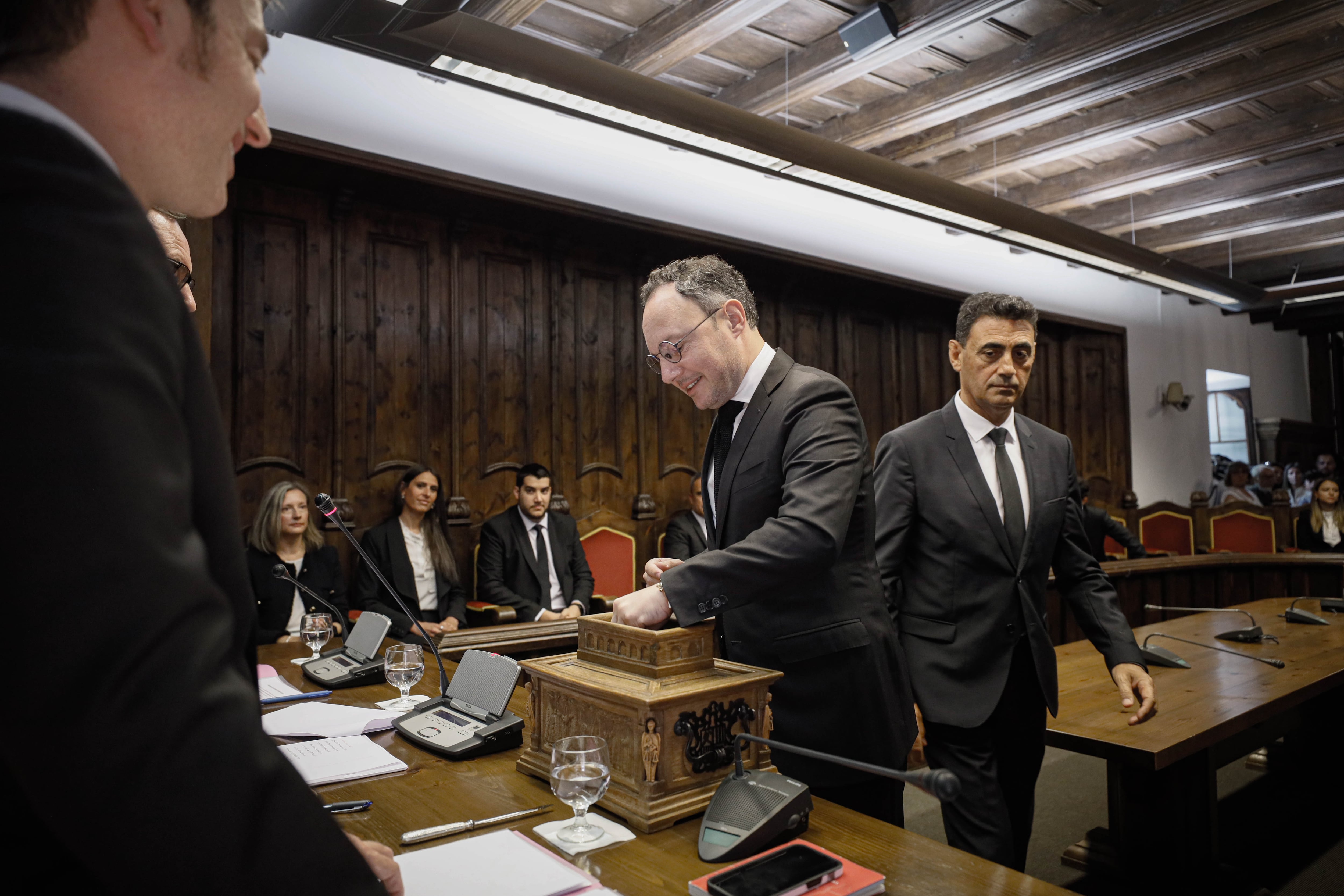 Xavier Espot, en l'acte d'elecció del síndic general