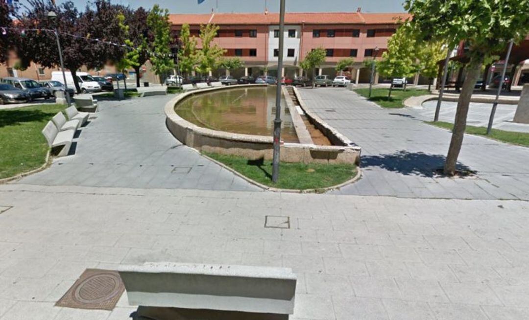 Plaza y fuente de San Juanillo en Palencia. Foto de Archivo