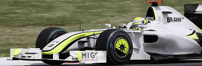 El inglés Jenson Button (BrawnGP), en la 53º edición del Gran Premio de España en el Circuit de Catalunya