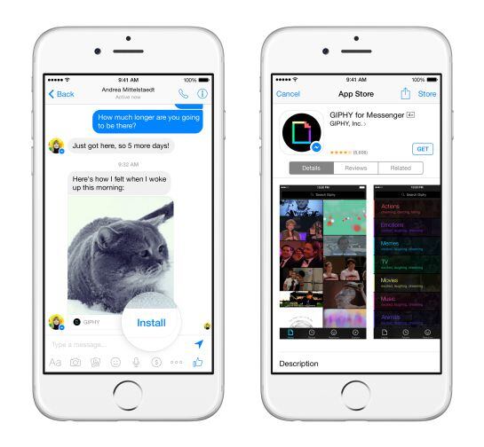 Giphy será una de las primeras aplicaciones en estar en Messenger