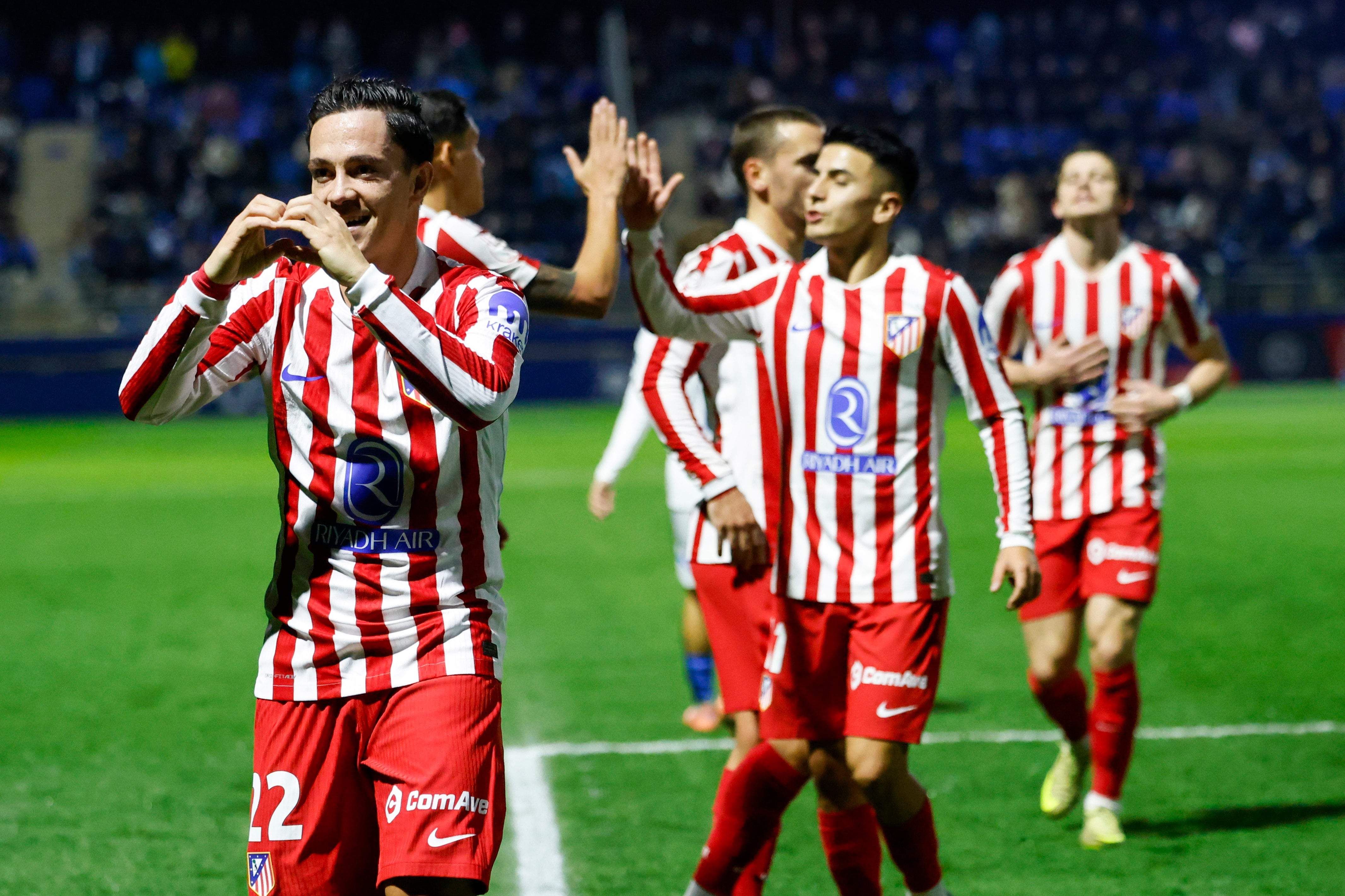 Raspadori celebra su gol ante el Atlético Baleares