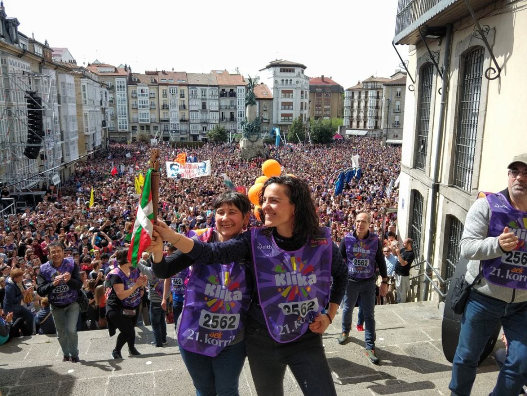 La bertsolari, Maialen Lujambio, ha sido la última en llevar el testigo 