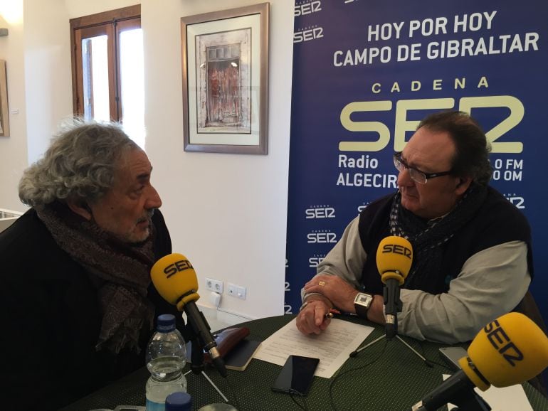 Con Pepe Chamizo durante la entrevista en Hoy por Hoy Campo de Gibraltar.