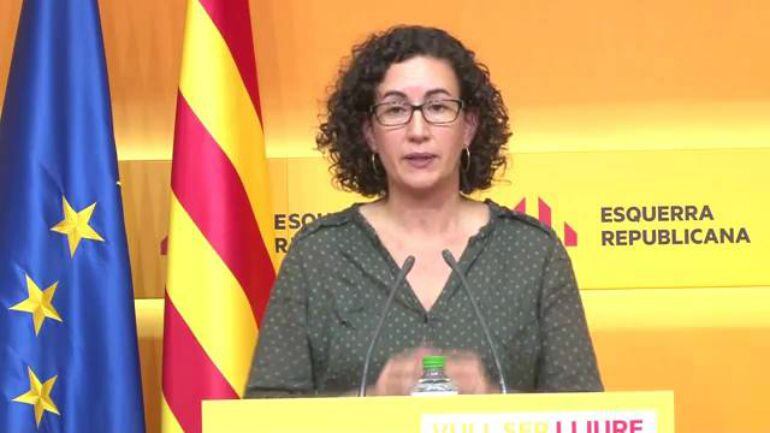 La secretaria general de ERC, Marta Rovira