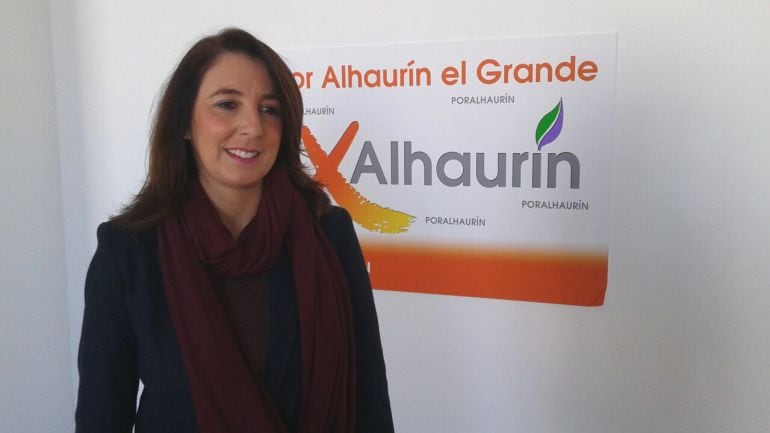 Ledesma en una imagen de archivo con las siglas de su partido independiente Por Alhaurín