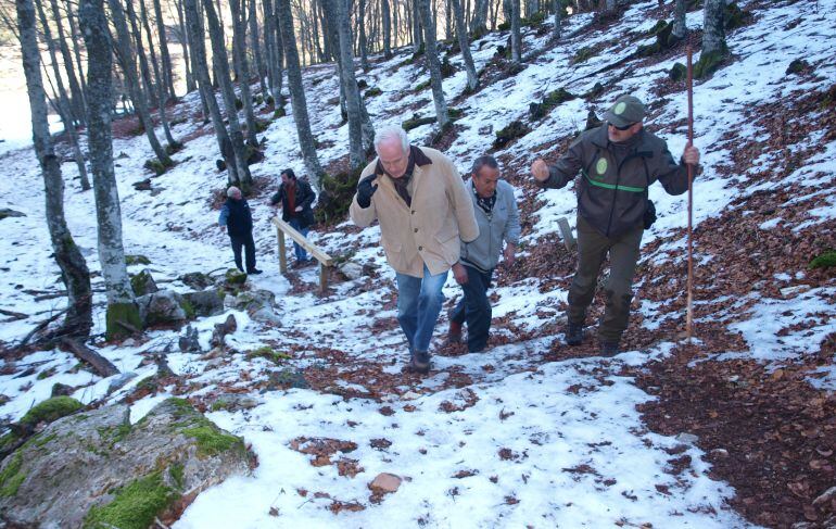 El delegado territorial de la Junta en Palencia en la Tejeda de Tosande