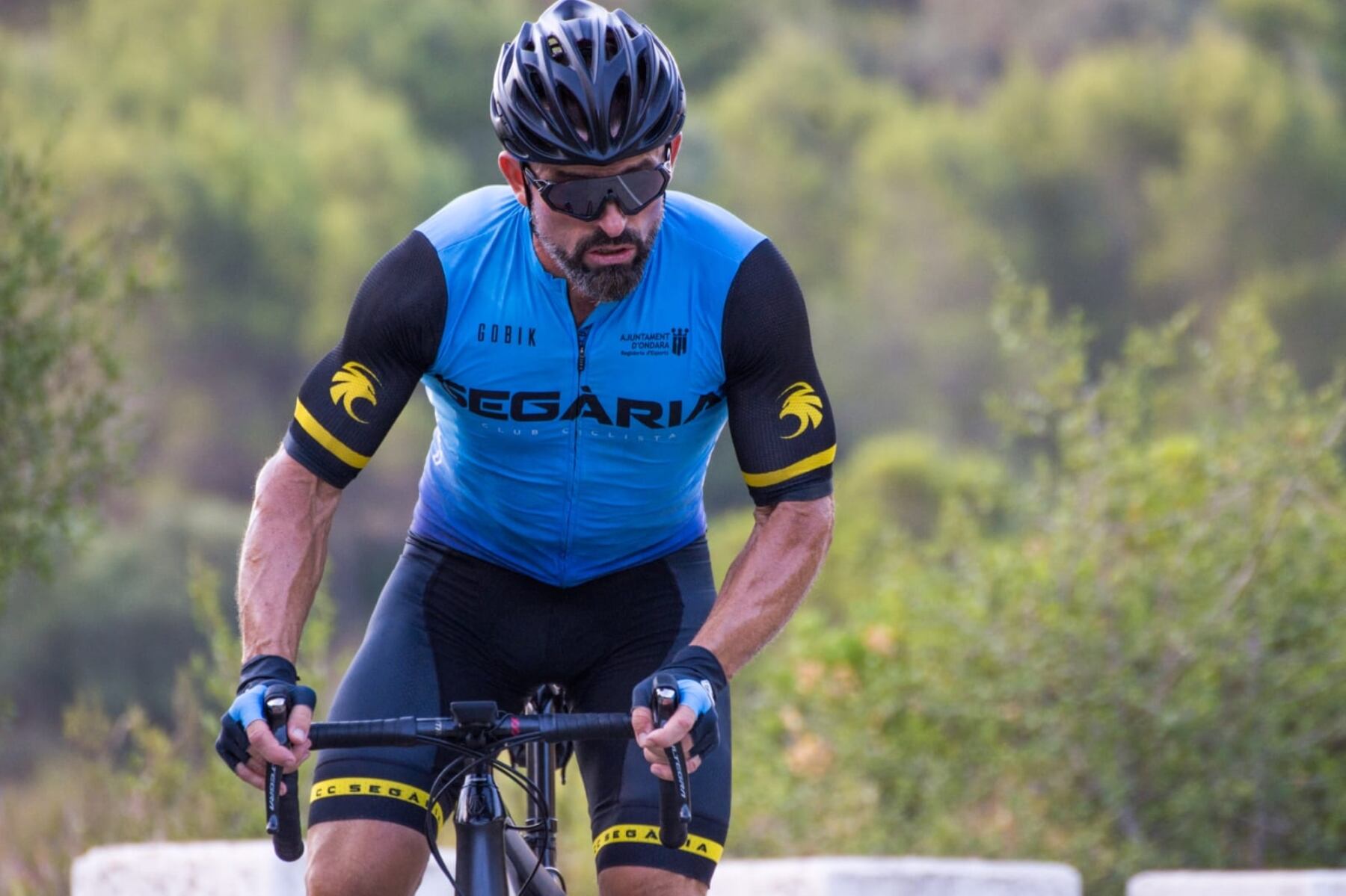 José Fornés en pleno esfuerzo