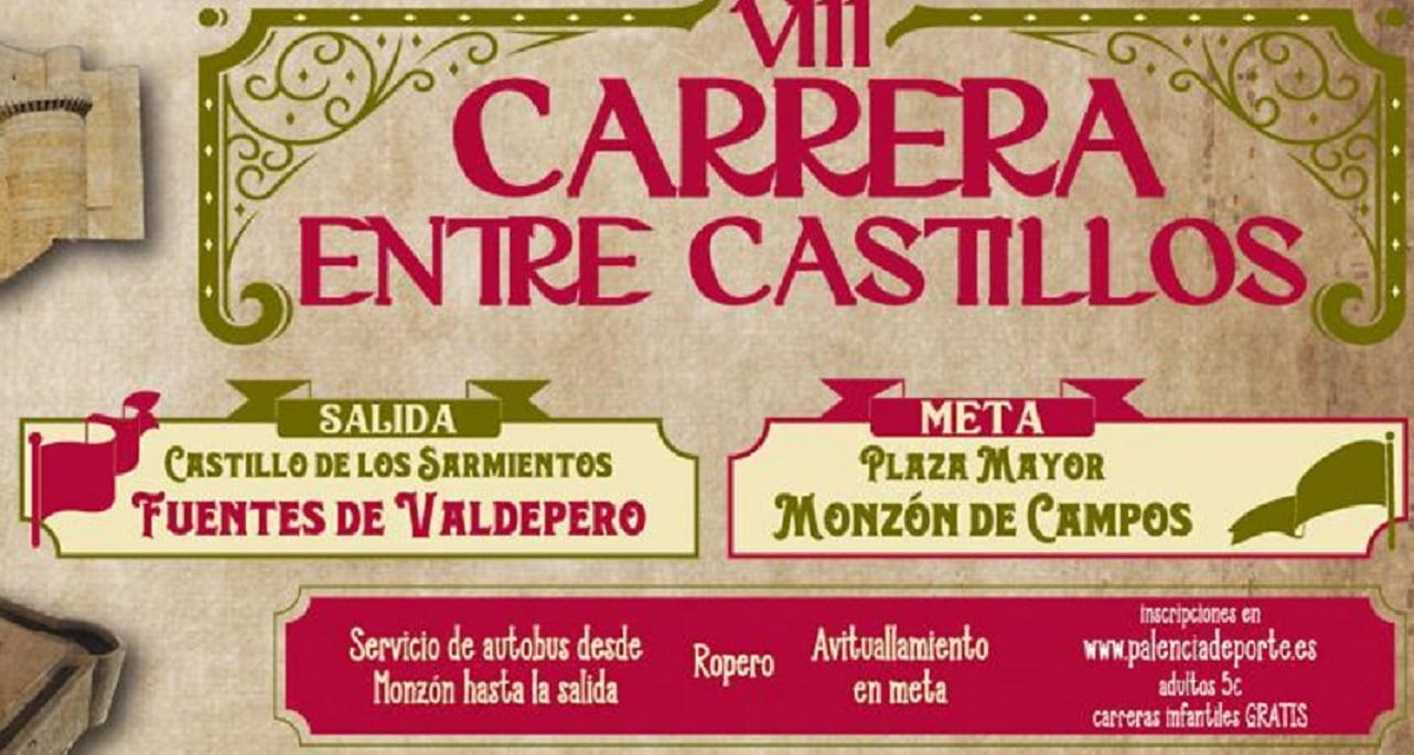 Cerca de 300 atletas participarán en la Carrera ‘Entre Castillos’ que une Fuentes de Valdepero y Monzón de Campos