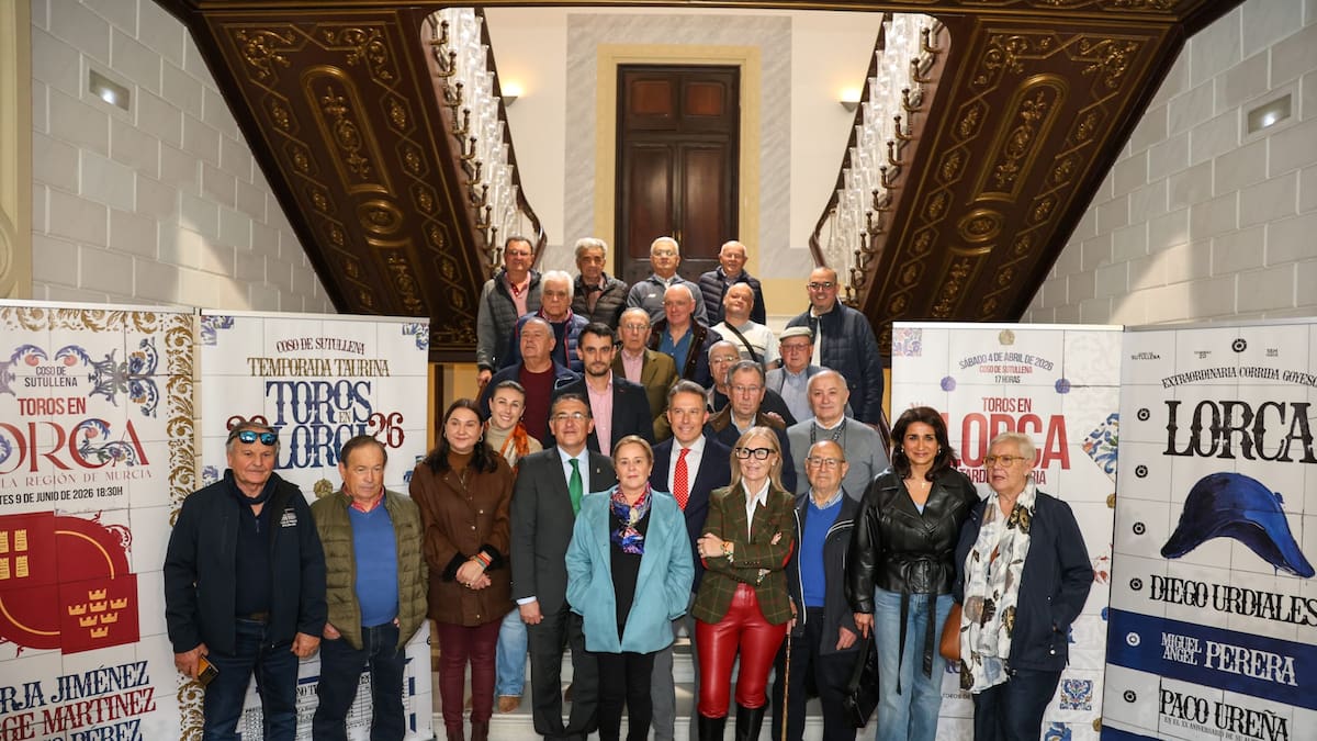 Juan Coronel y Fulgencio Gil, alcalde de Lorca