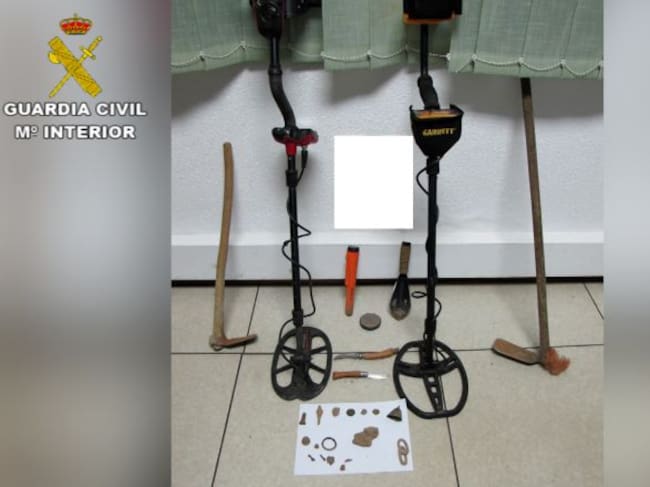 Material que utilizaban para detectar las piezas