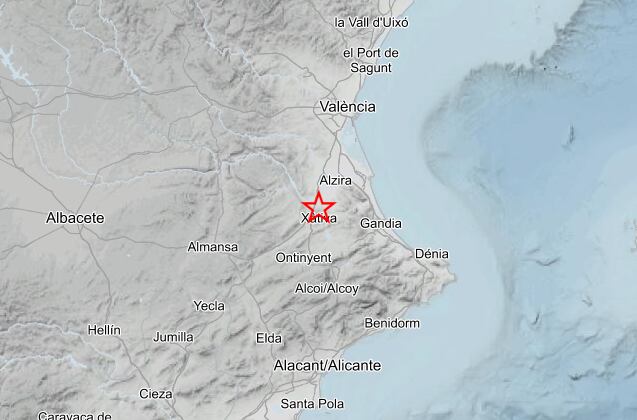 Tres terremotos cerca de Xàtiva