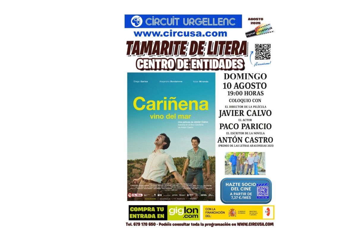 Cartel de la película ‘Cariñena, vino del mar’.