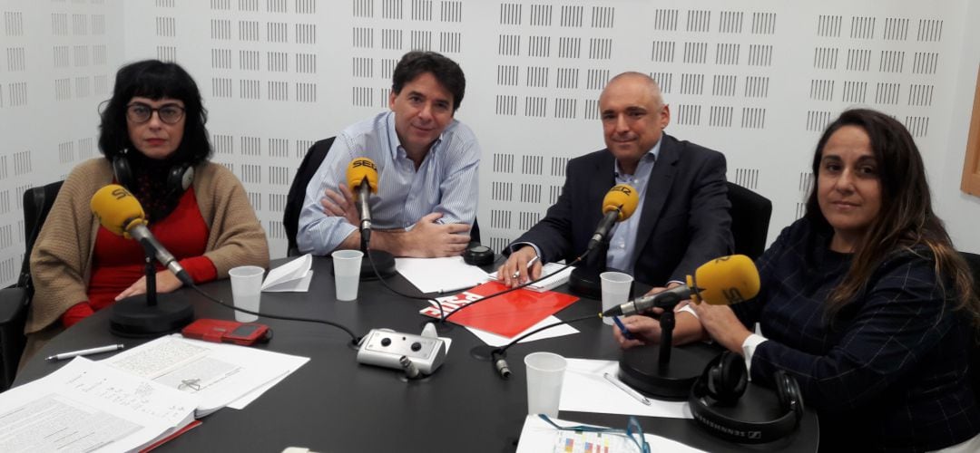 Segado (Unidas Podemos), Manglano (PP), Simancas (PSOE) y Tejero (Vox) han participado en el debate electoral en SER Madrid Sur