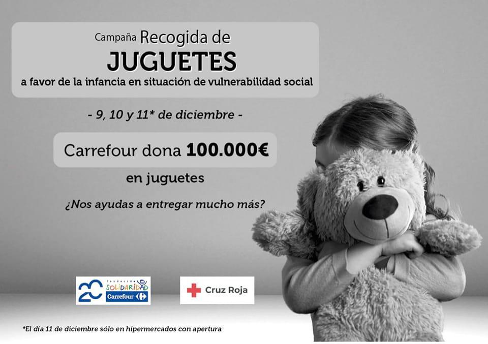 Carrefour y Cruz Roja se alían en una campaña de recogida de juguetes a favor de infancia en situación de vulnerabilidad social