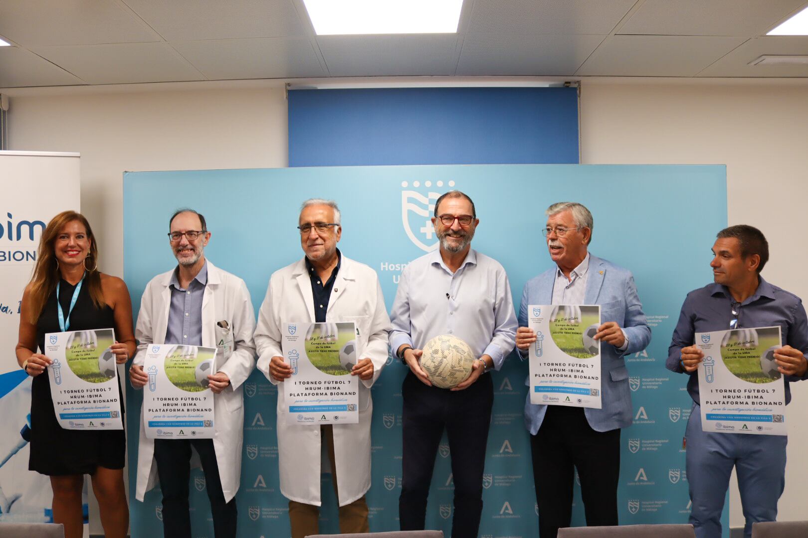 Presentación del torneo benéfico de fútbol 7