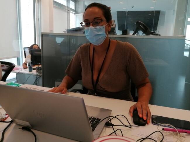 Patricia Viña es una de las coordinadoras del grupo de trabajo de rastreadores de la isla de Tenerife