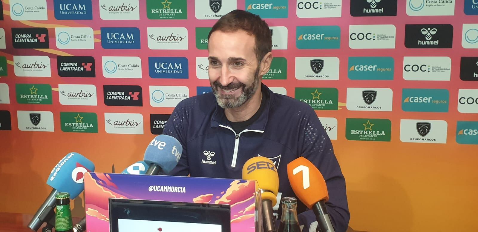 Sito Alonso en la previa del partido ante Lenovo Tenerife