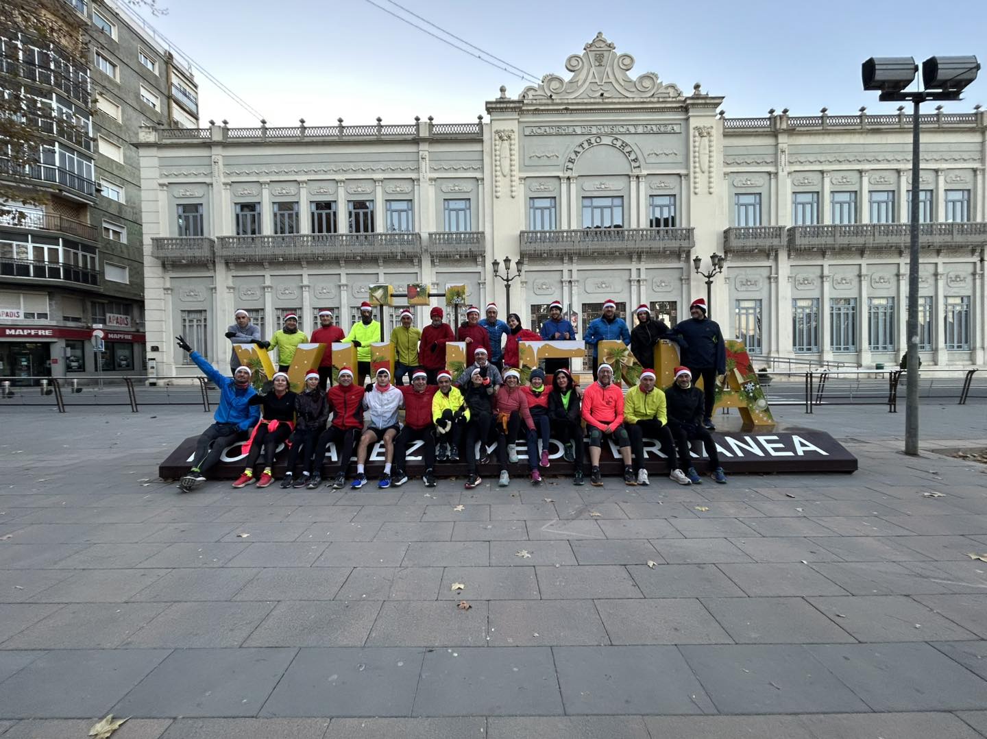 Entrenamiento navideño para la San Silvestre