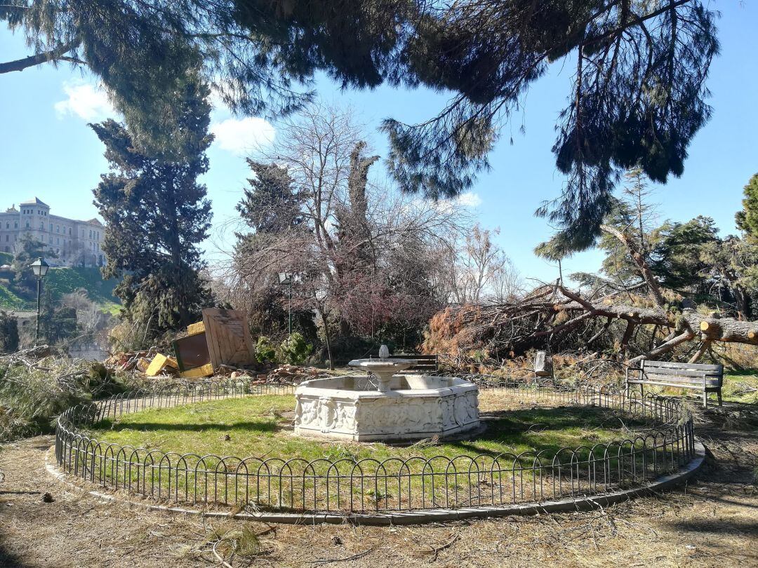 Imagen actual de una parte del parque de La Vega