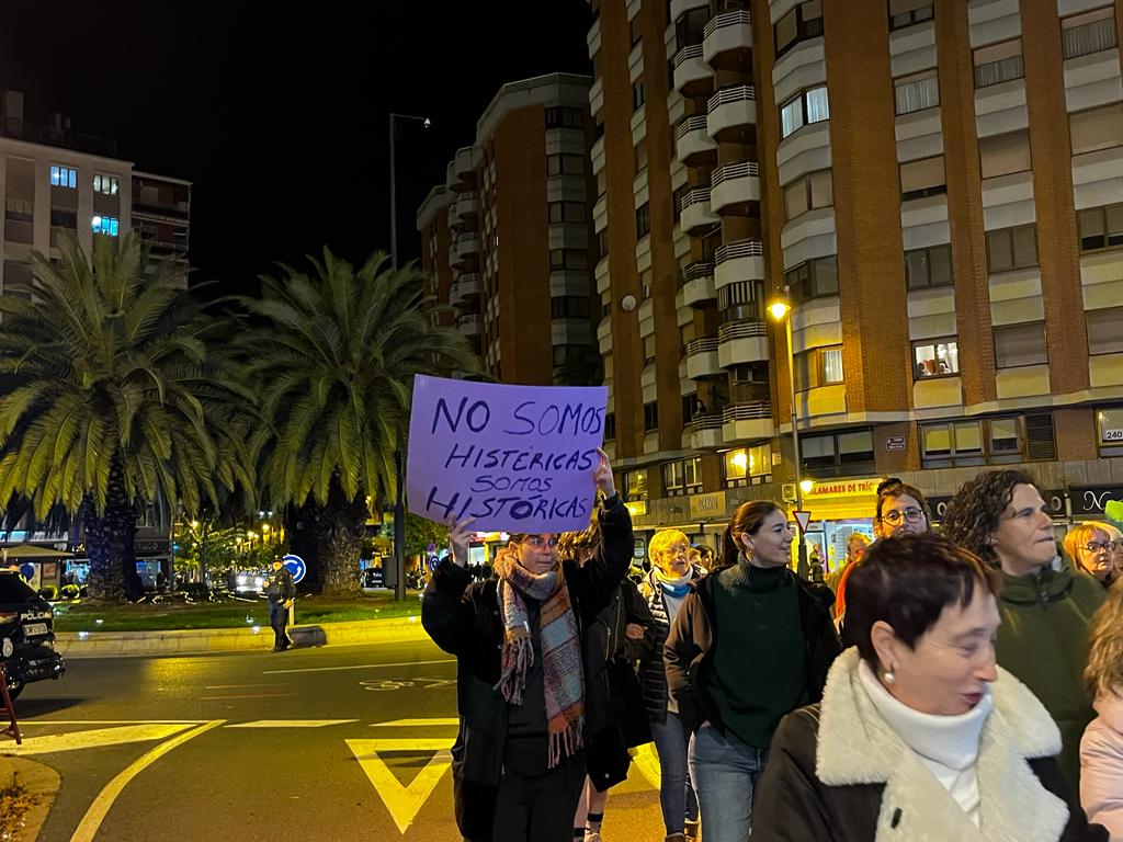 Manifestación 25N en Logroño