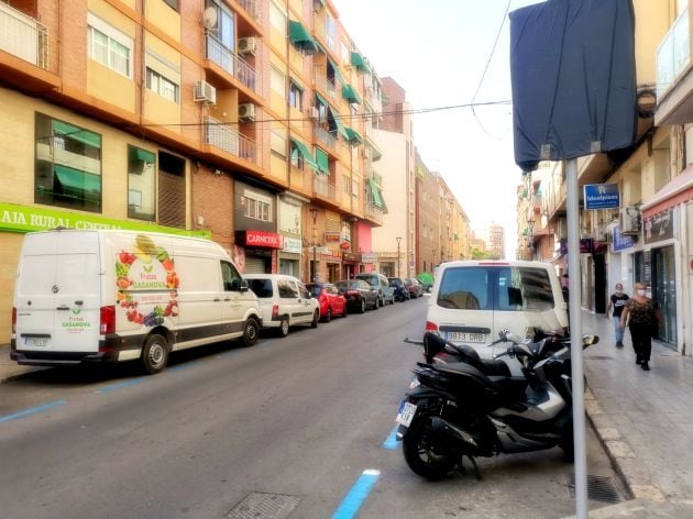 Zona Azul en Pla-Carolinas, Alicante