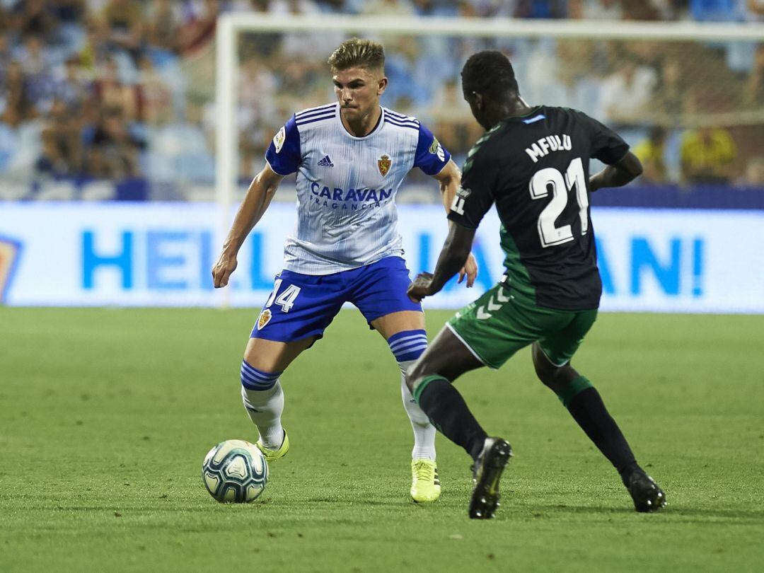 Raúl Guti, durante un partido del Real Zaragoza 