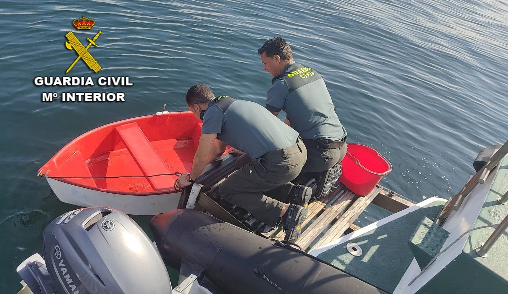 Barca desaparecida este viernes en Bueu. Guardia Civil