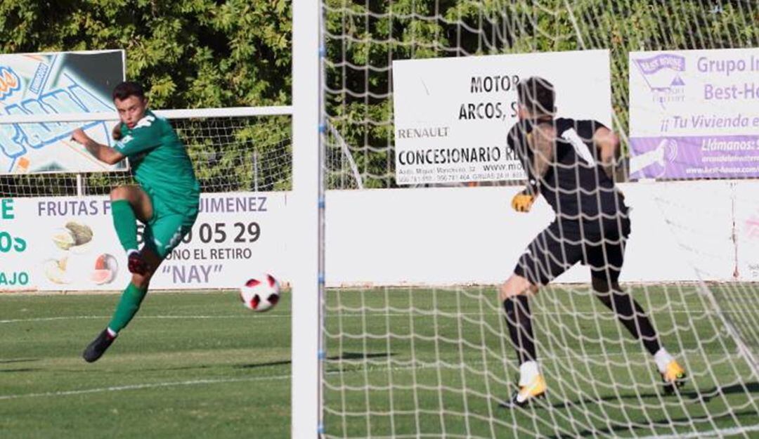 Un momento del partido.