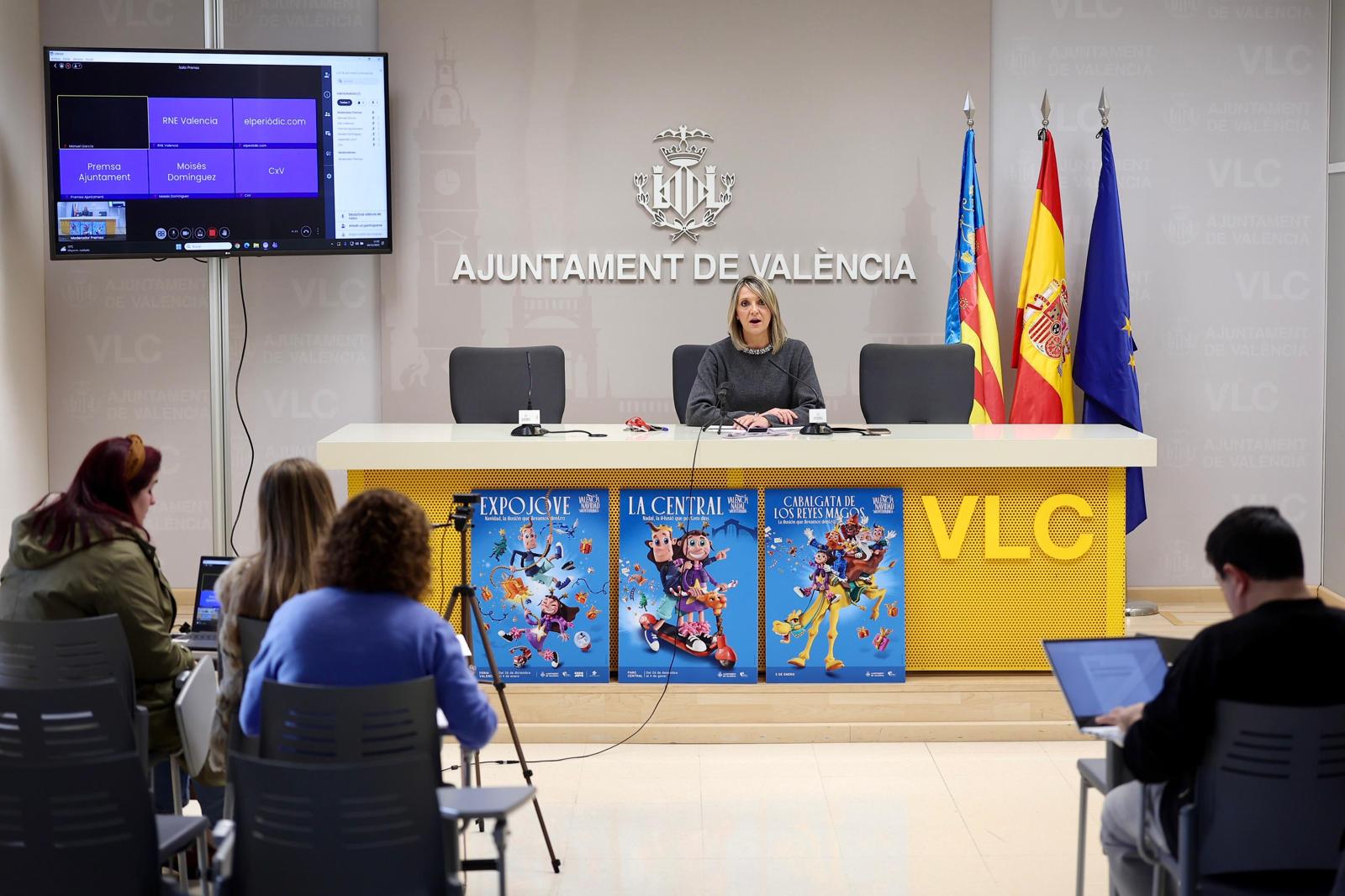 Presentación de las actividades navideñas del Ayuntamiento de València