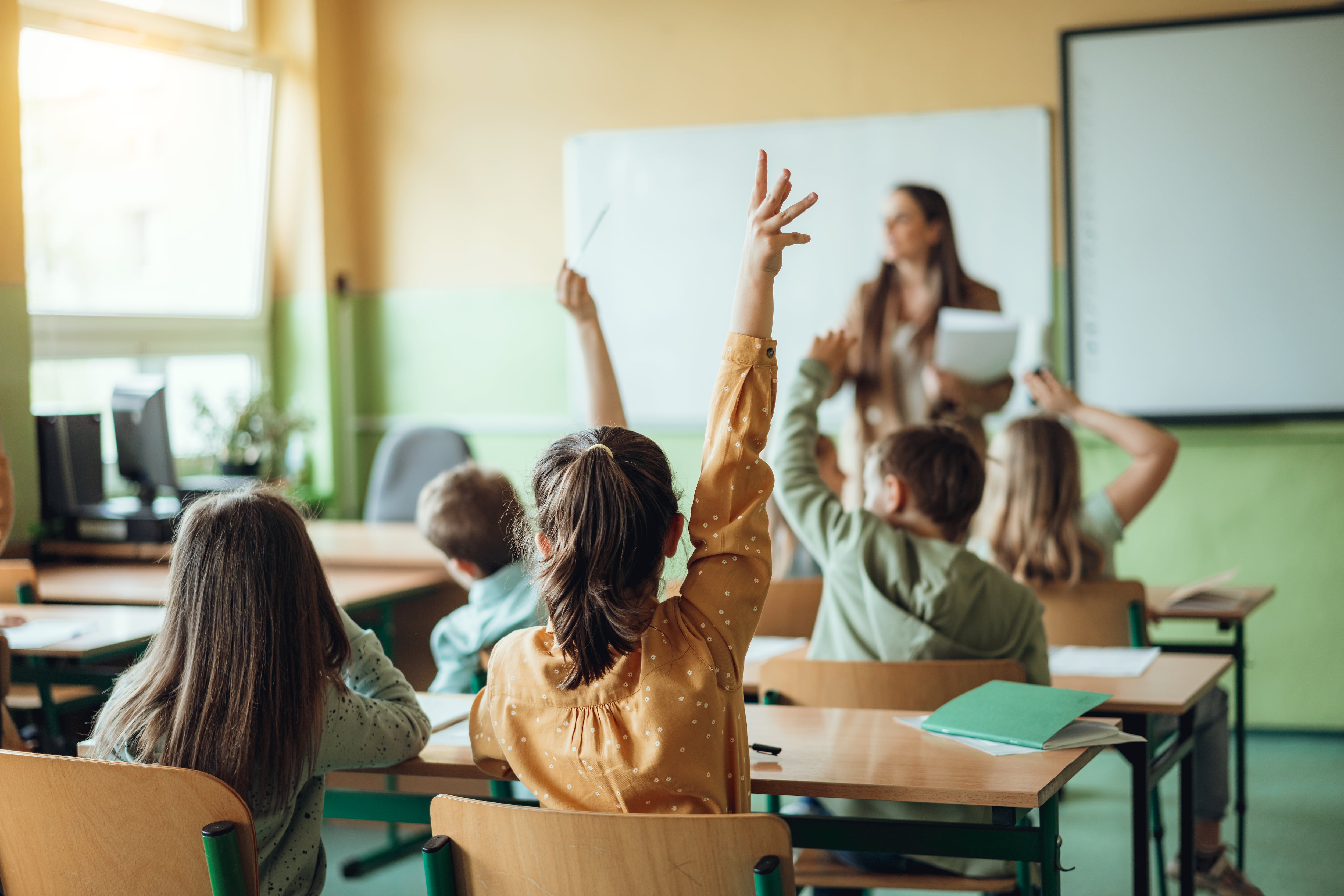 Niños en clase.