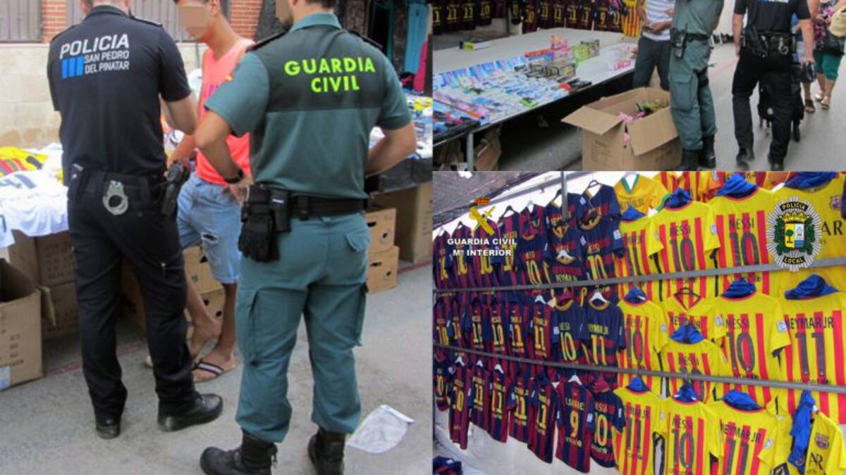 Más de 3.000 prendas falsificadas en San Pedro del Pinatar