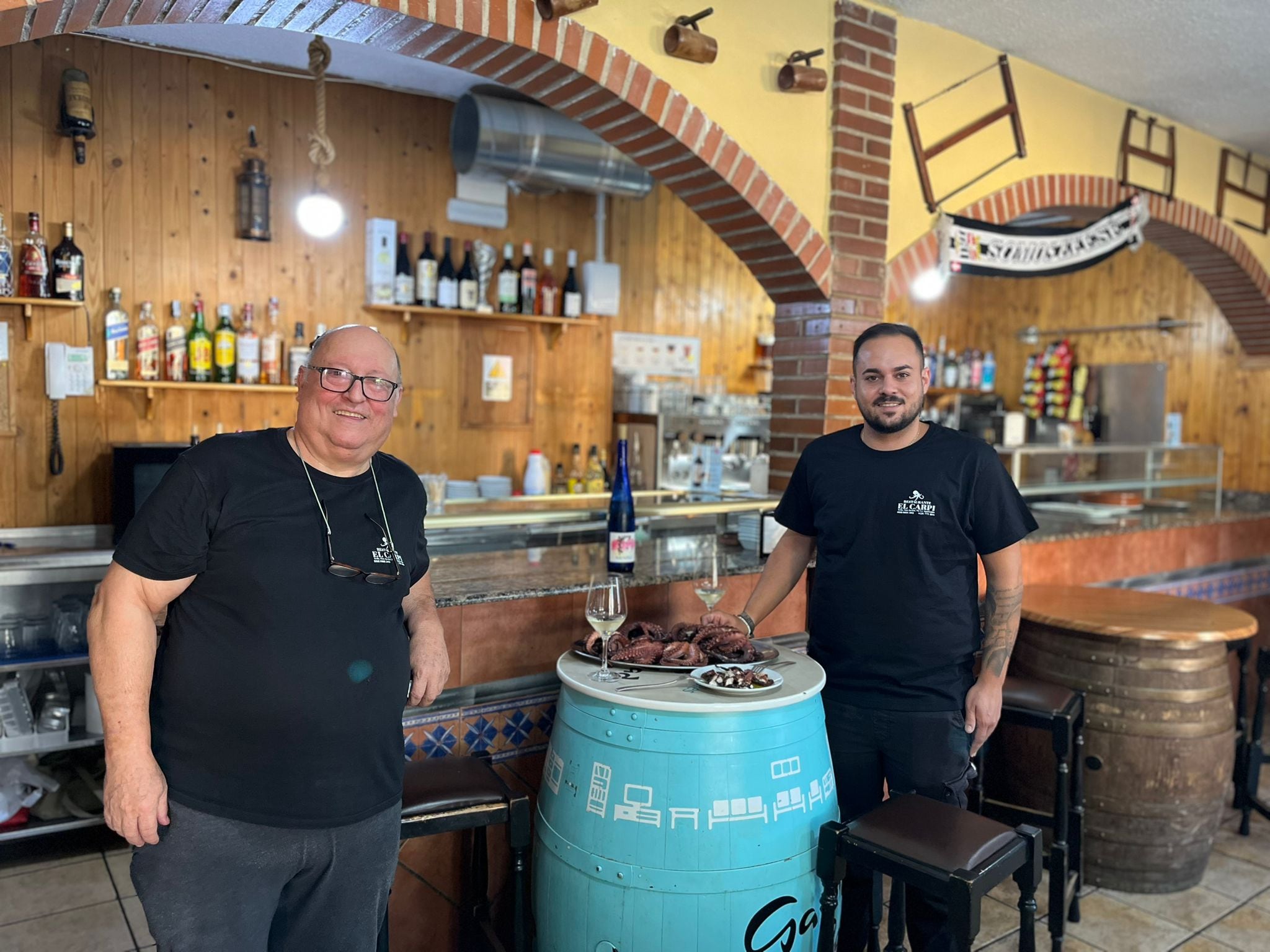Pulpo a la cartagenera en el restaurante El Carpi