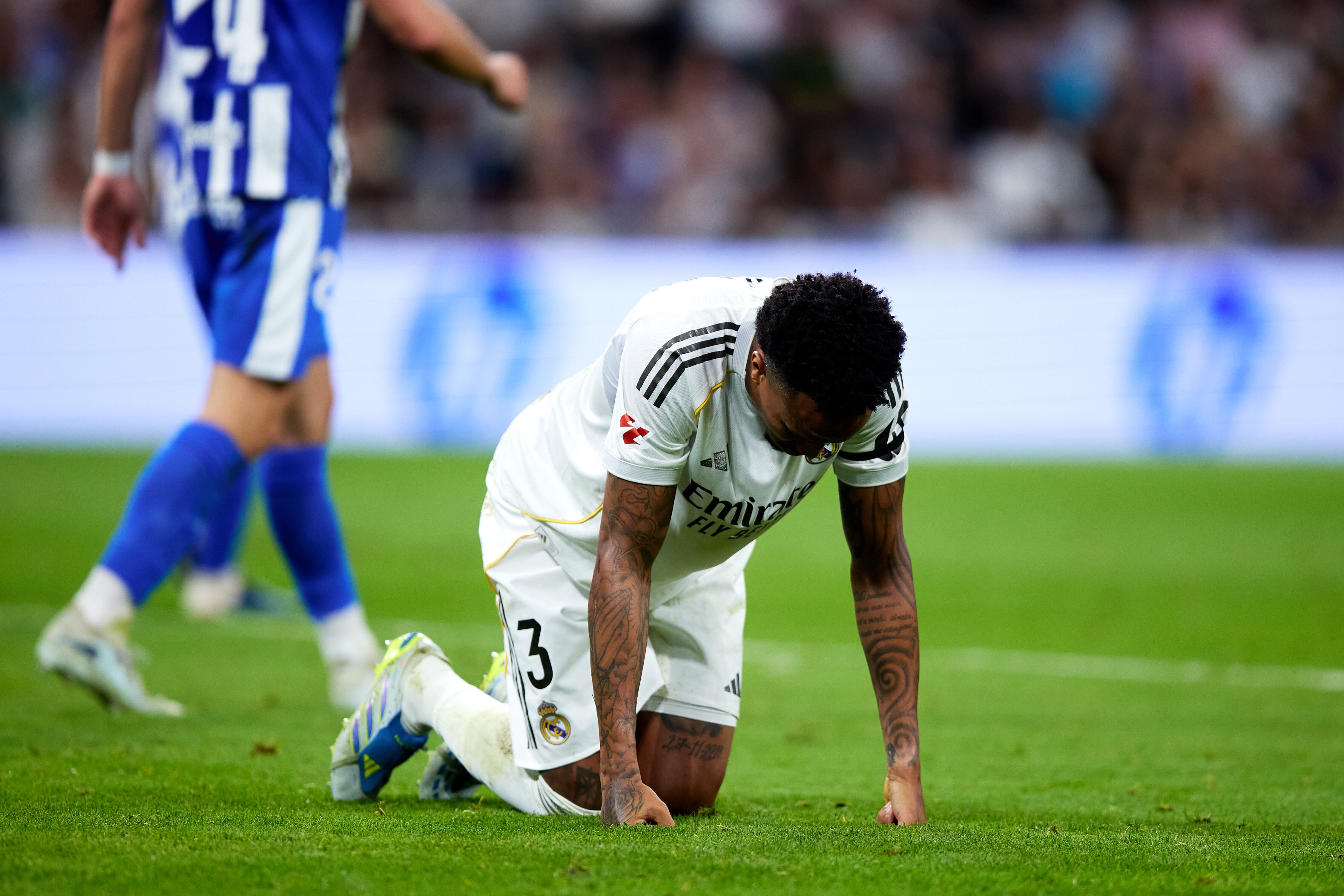 Militao en el partido frente al Alavés