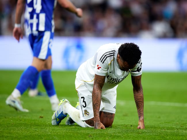 Militao en el partido frente al Alavés