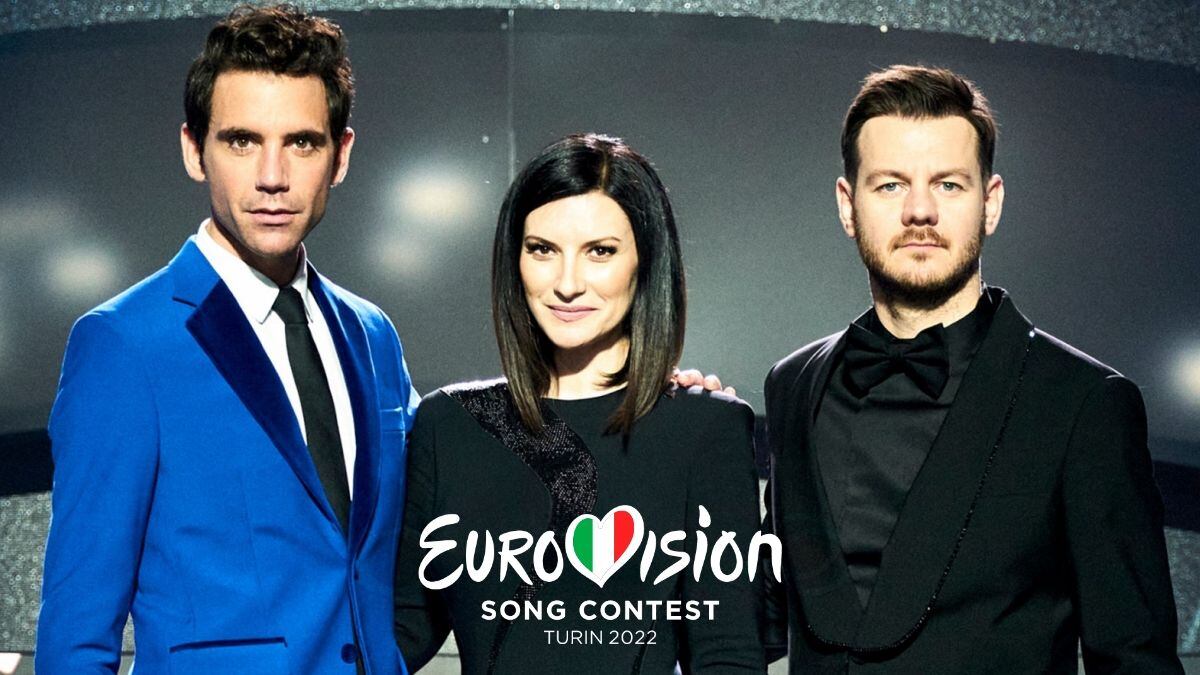 Presentadores de Eurovisión 2022: Mika, Laura Pausini y Alessandro Cattelan