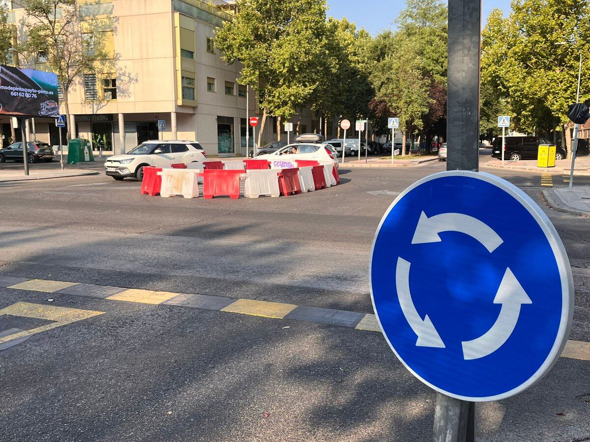 La nueva rotonda provisional