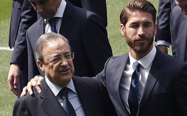 Florentino Pérez y Sergio Ramos