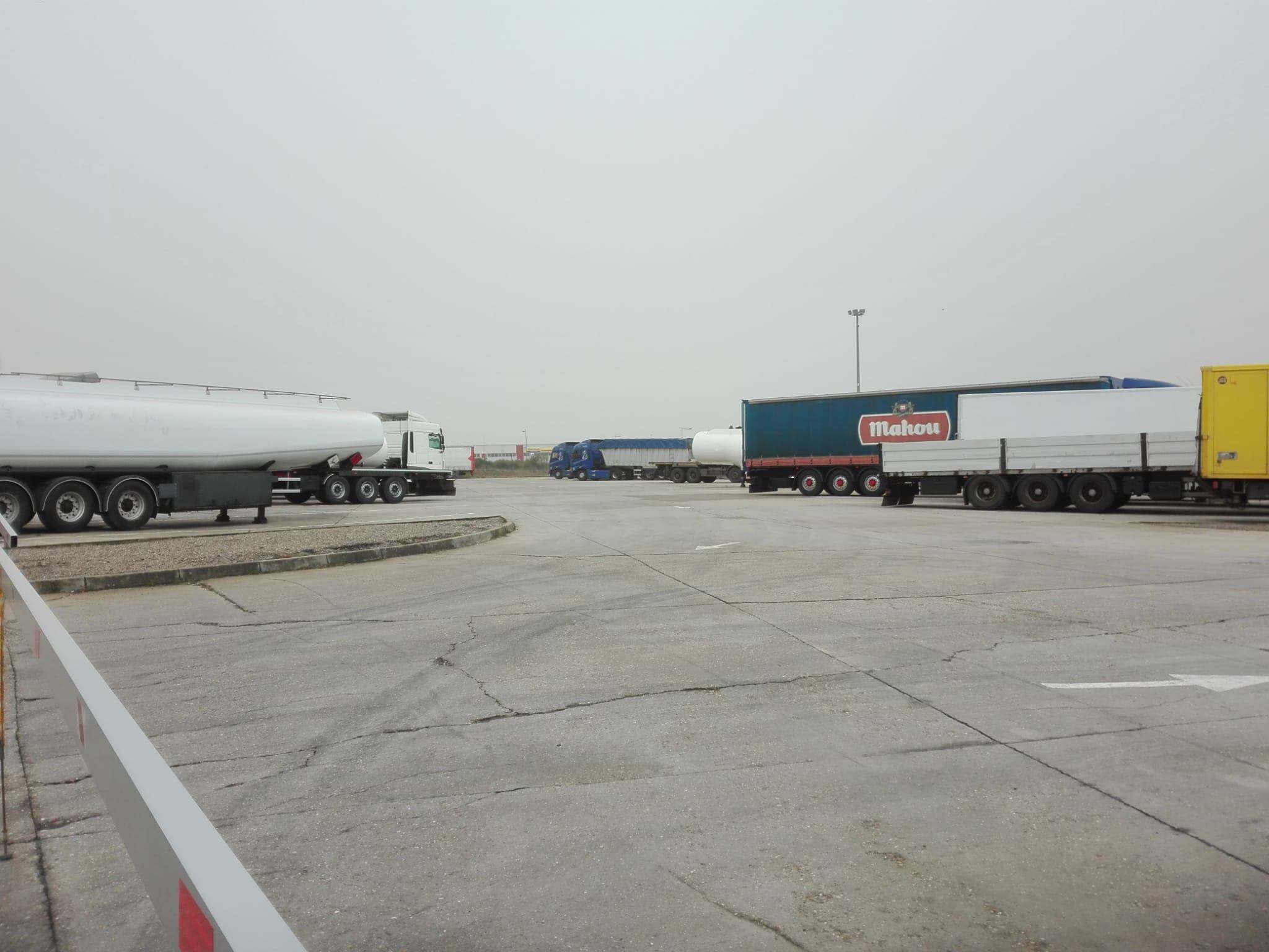 Imagen del Centro de Transportes de Zamora durante la segunda jornda de huelga del transporte