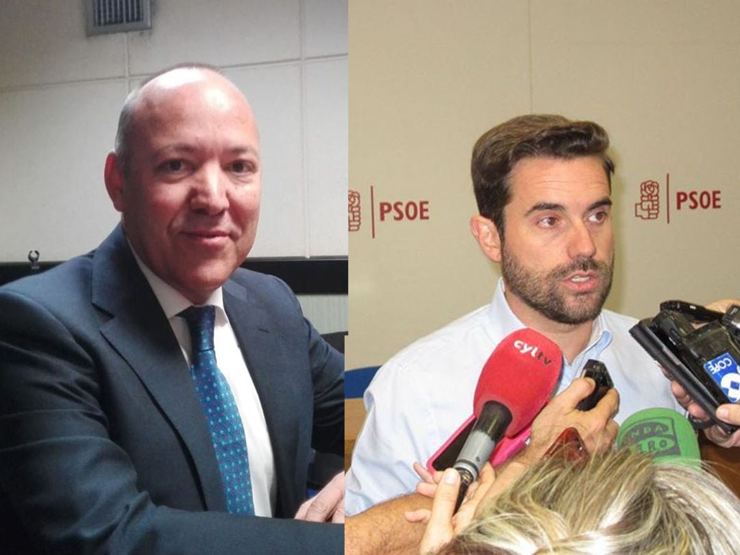 Jose María Barrios, presidente provincial del PP, y Antidio Fagúndez, secretario provincial del PSOE