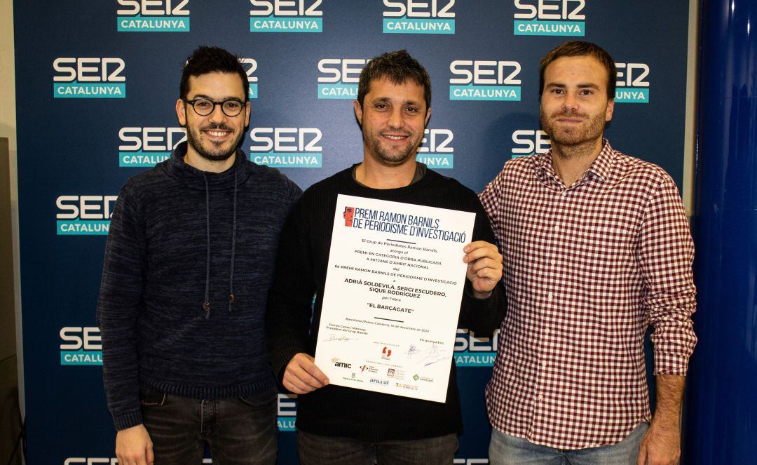 Adrià Soldevila, Sique Rodríguez i Sergi Escudero