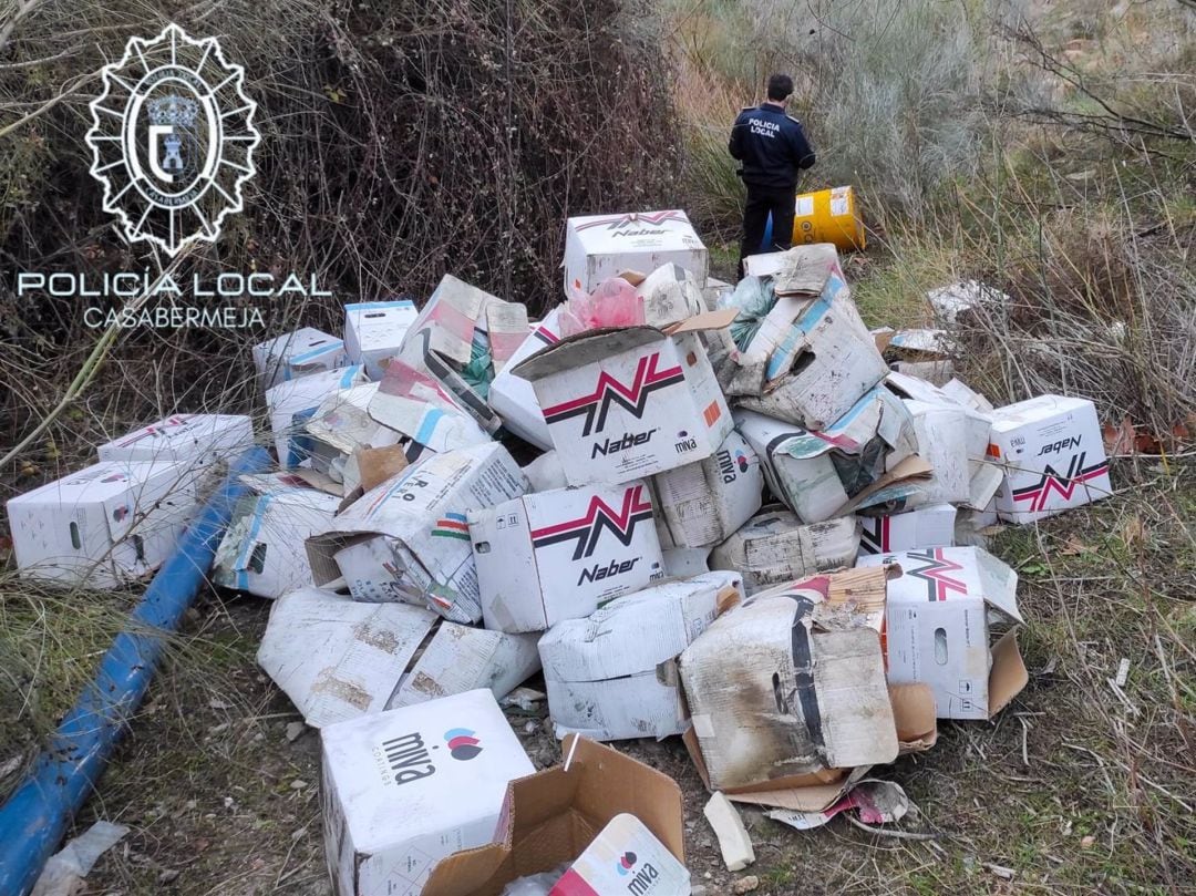 Productos tóxicos vertidos al cauce del río Guadalmedina