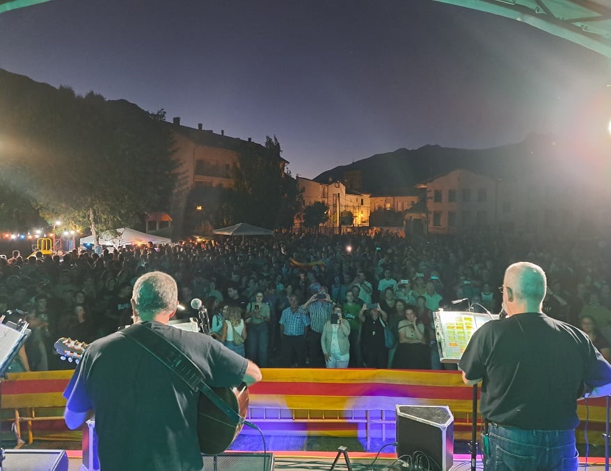 Foto de la archivo de la primera edición del Festival Riada